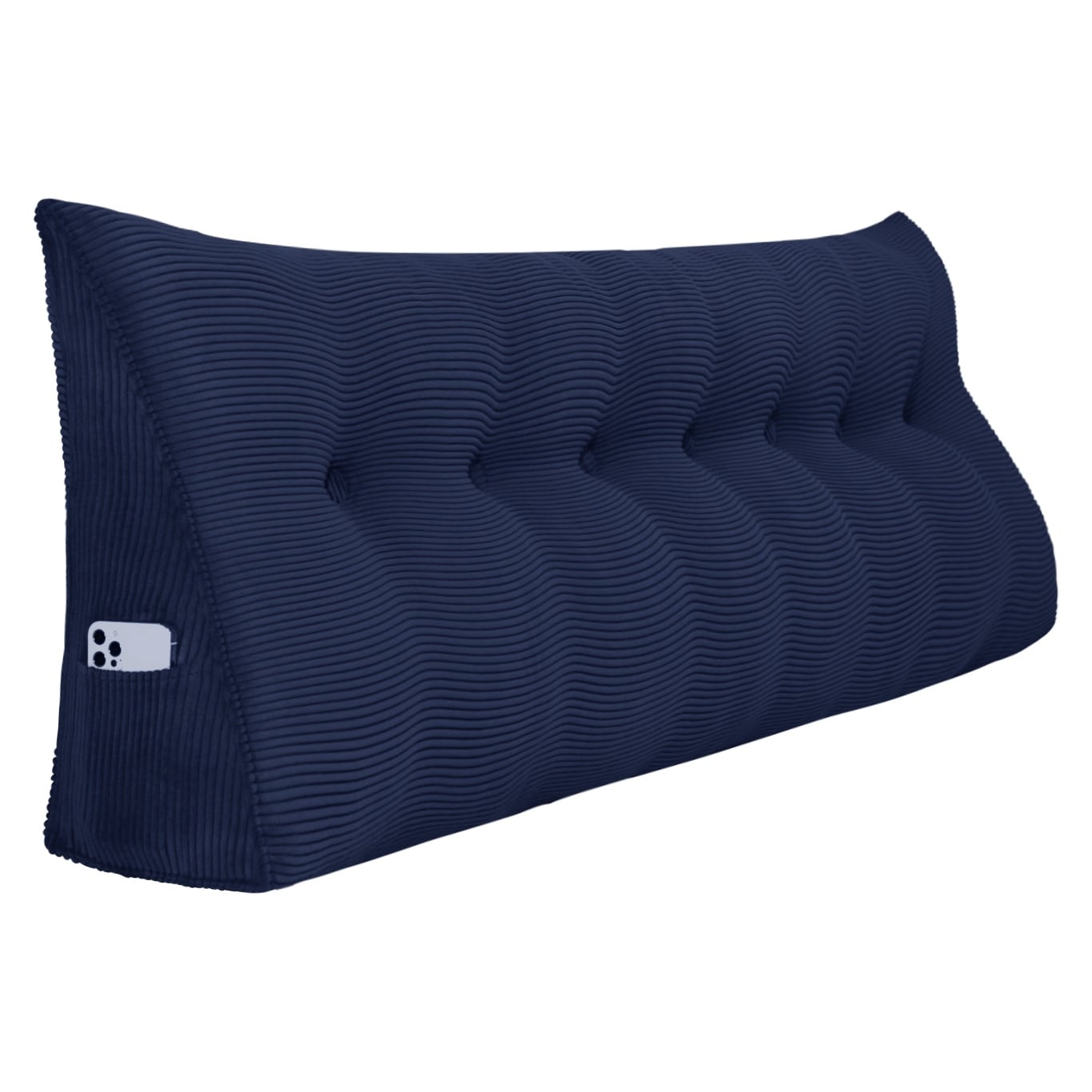 Wedge Lumbar Pillow, Triangular Reading Pillow Cushion with