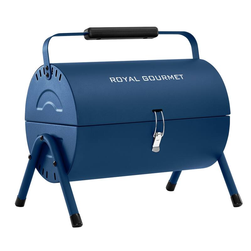 Royal Gourmet CC1015B Portable Charcoal Grill with Four Air Vents - Blue