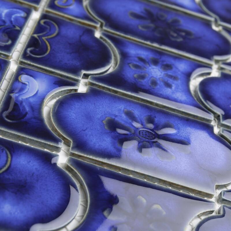 Merola Tile Montego Sapphire 12" x 12-1/2" Porcelain Floor and Wall Tile