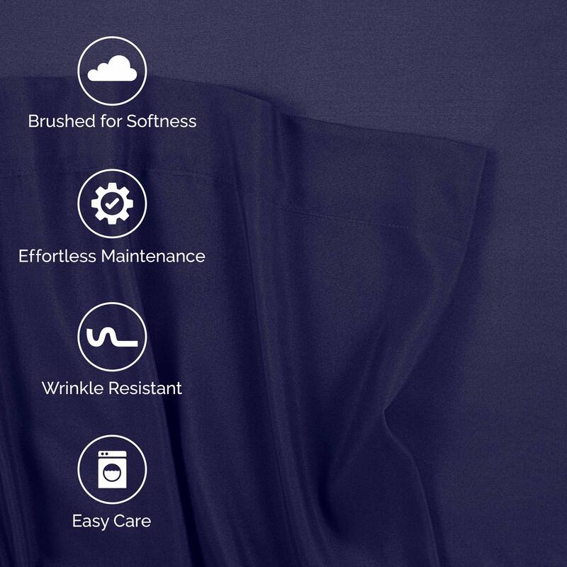Martex Easy Living Brushed Microfiber Soft Wrinkle Resistant Sheet Set