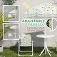 preview thumbnail 5 of 25, Qaba Kids Picnic Table and Chair Set, Outdoor Activity Table with Foldable Chairs, Removable Umbrella, Green