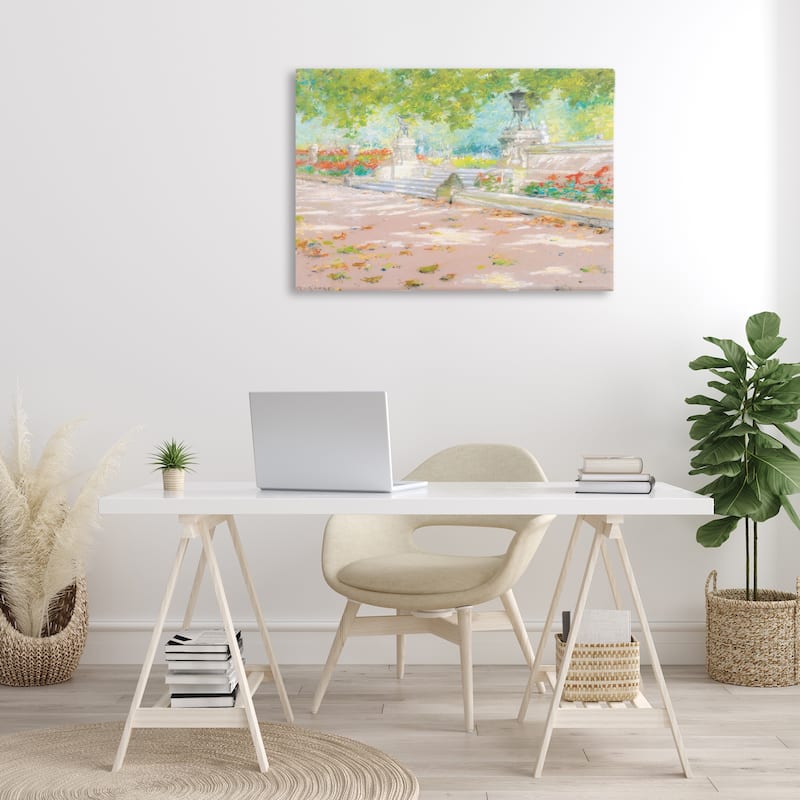 Stupell Summer Sunlight in Park Canvas Wall Art Design By LSR Design Studio