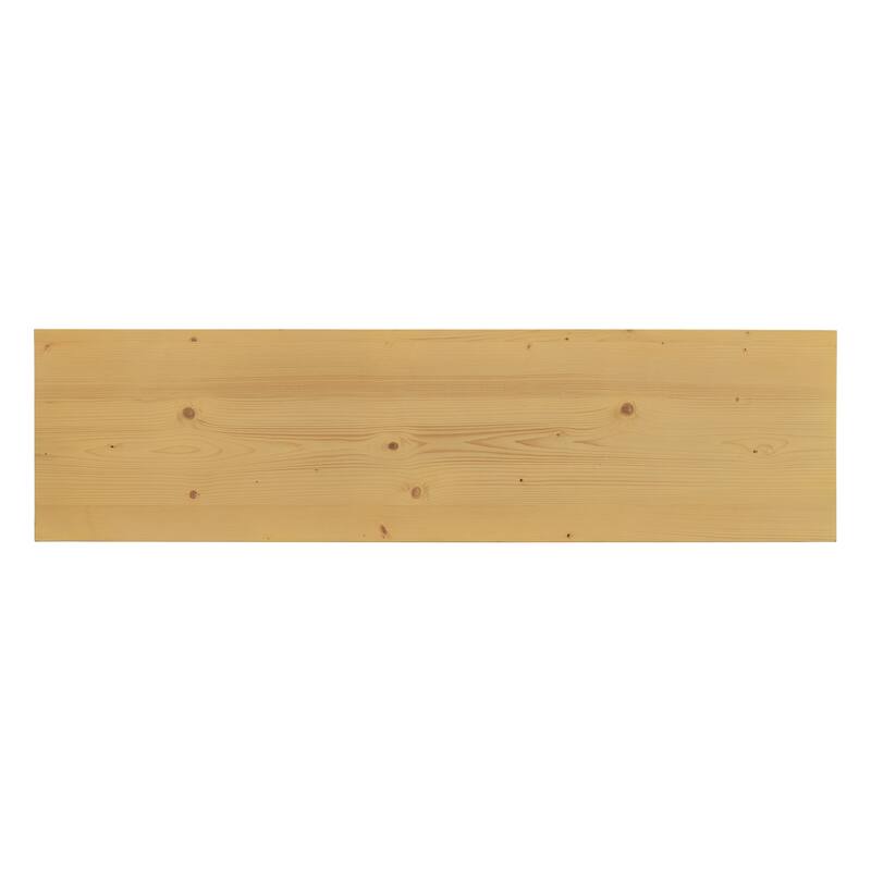 59.6" Entryway Table with Storage Shelf, Square Frame