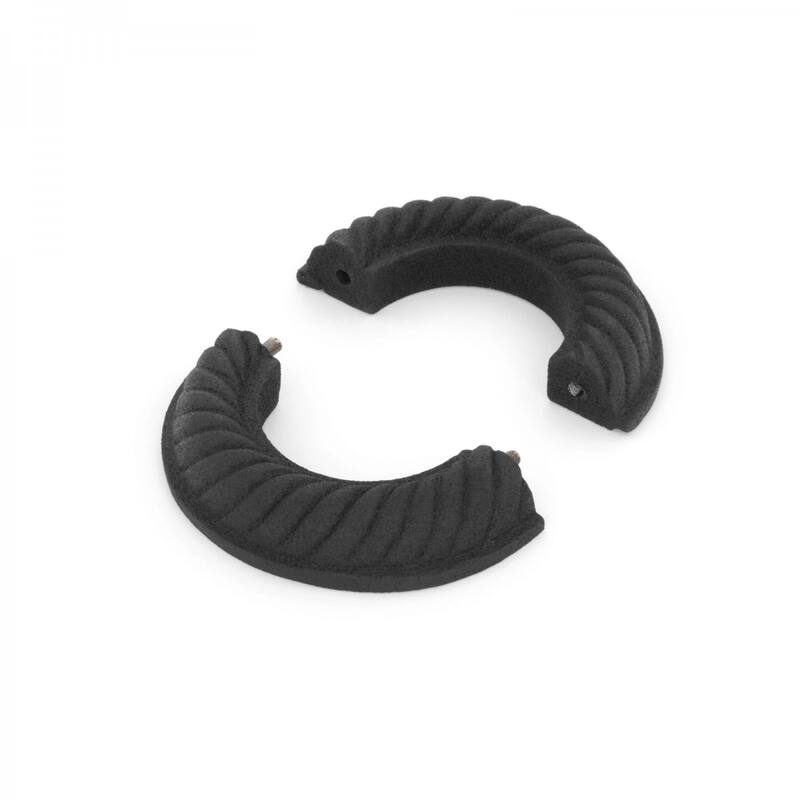 Black Aluminum Radiator Flange Le Cruller Style 1.25" (IPS) Pipe Flanges 1.75" ID - 3.13" OD Renovators Supply