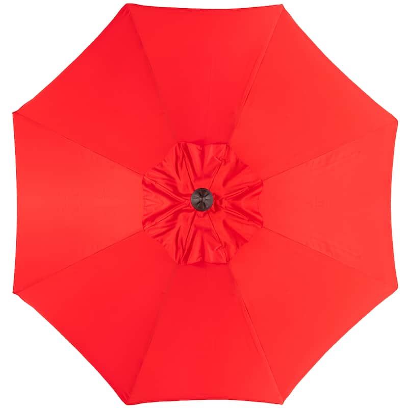 SAFAVIEH Antonije 9-Foot Crank Outdoor Umbrella