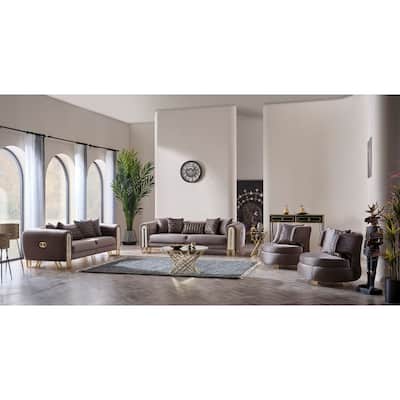 Kastelya 3 Pieces Living Room Sets 2 Sofa 2 Chair