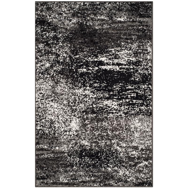 SAFAVIEH Adirondack Brynn Modern Abstract Rug - 2'6" x 4' - Silver/Black - Rectangle