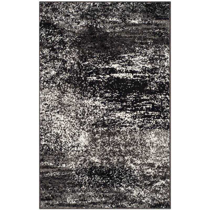 SAFAVIEH Adirondack Brynn Modern Abstract Rug - 2'6" x 4' - Silver/Black