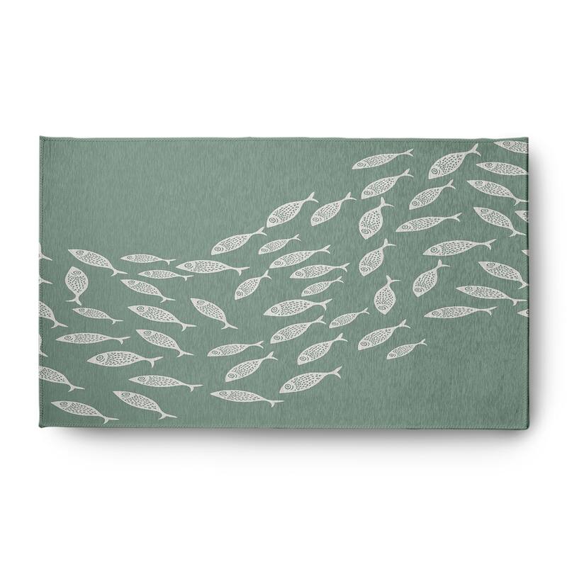 Escuela Nautical Chenille Rug - Sage - 3' x 5'