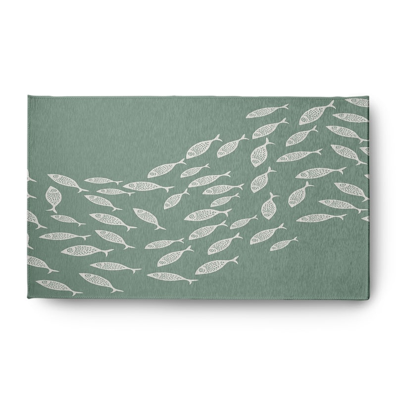 Escuela Nautical Indoor/Outdoor Rug - Sage - 3' x 5'