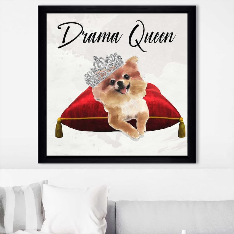 "Drama Queen Pomeranian" by Jodi Print on Acrylic