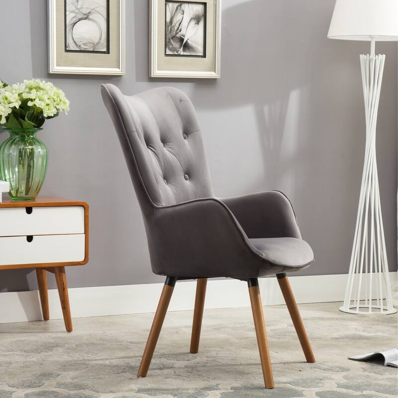 Tufted Button Back Accent Chair