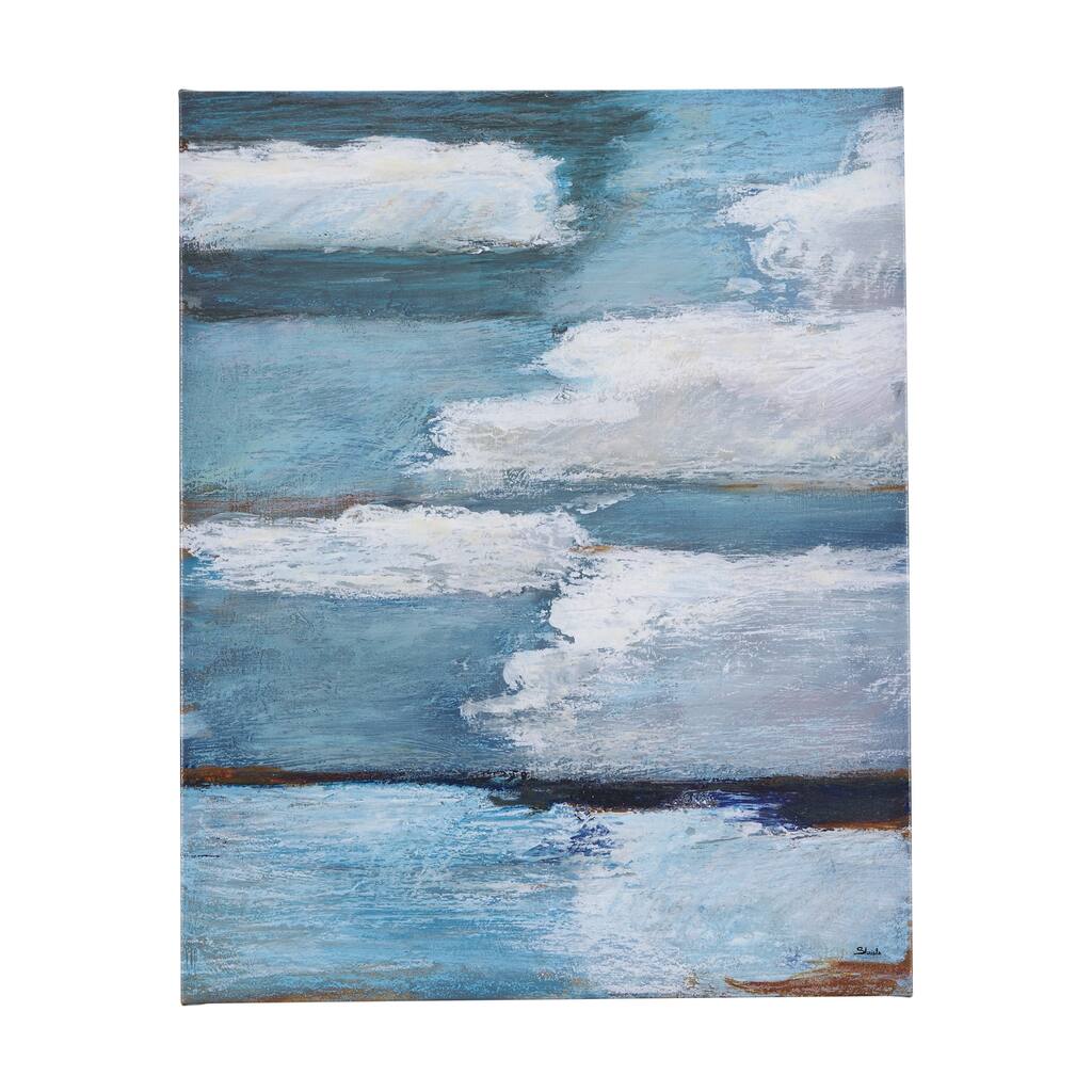 Cloud Bay II (28 x 35) Canvas Art Print