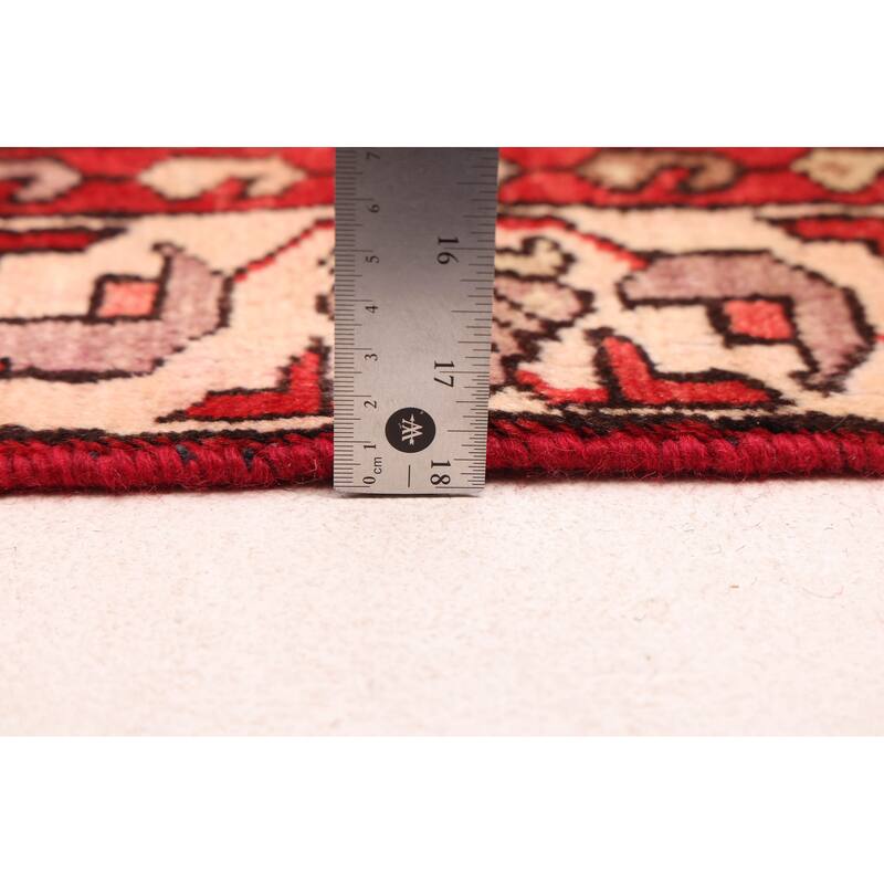 ECARPETGALLERY Hand-knotted Andelz Red Wool Rug - 4'2 x 6'7