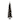 Puleo International 4 ft Pre-Lit Black Artificial Alpine Pencil Tree