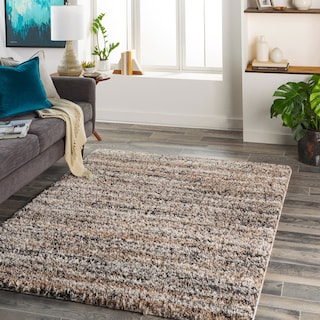 Livabliss Zipto Global Stripes Plush Area Rug