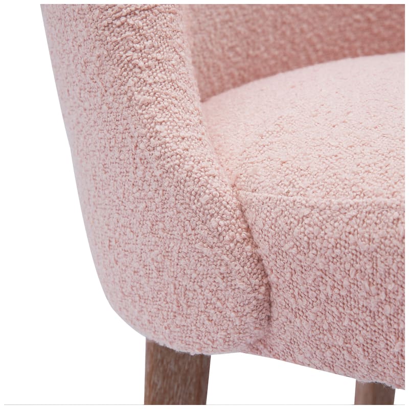 Boucle Polyester Upholstered Side Chair - Water/ Stain Resistant (Set of 2)