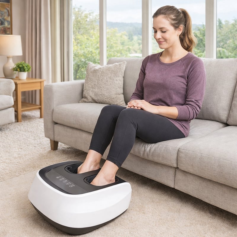 Carepeutic Ionic Air Compression Shiatsu Foot Massager with UV Light