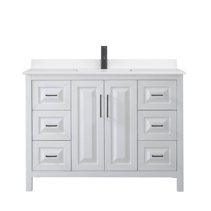 Wyndham Collection WCV252548S-QTZ-UNSMXX Daria 48" Free Standing