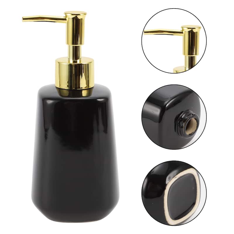 Cone Shape Simple Soap Pump Dispenser for Bathroom Hotel 300ml 1 Pcs