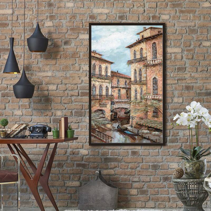"Holiday in Venice II" by Ruane Manning Print on Floating Canvas