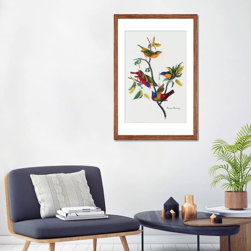 iCanvas "Painted Bunting" by John James Audubon