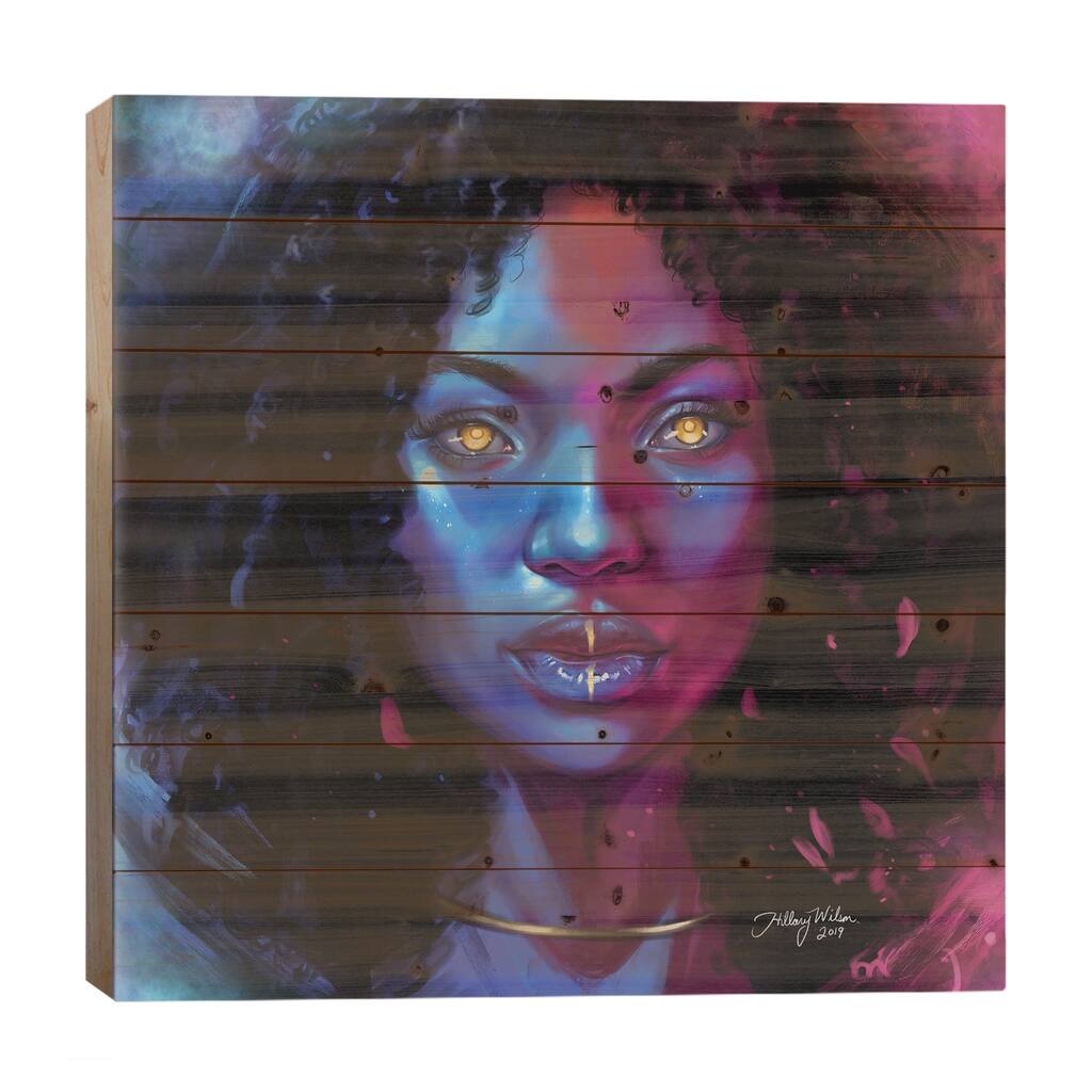 She Print On Wood by Hillary D Wilson - Multi-Color