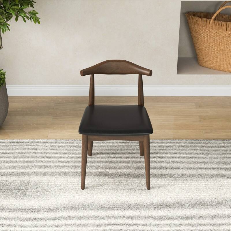 Spruce & Spring Modern Upholstered Dining Chairs Set with Solid Wood Frame Kitchen Side Chairs