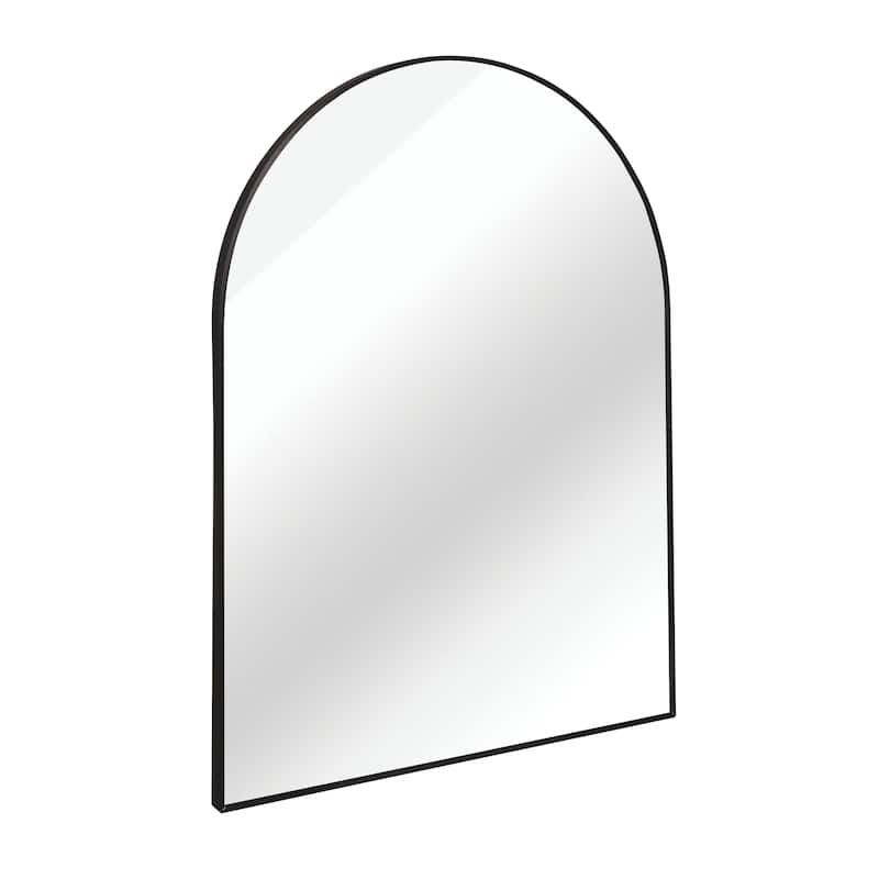 30x36 Inch Metal Framed Arched Bathrrom Mirror for Wall