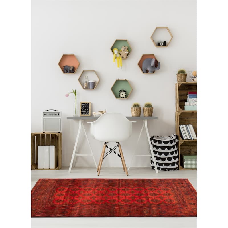 Teimani Red Rug 4'0" x 6'2" - 4'0 x 6'2