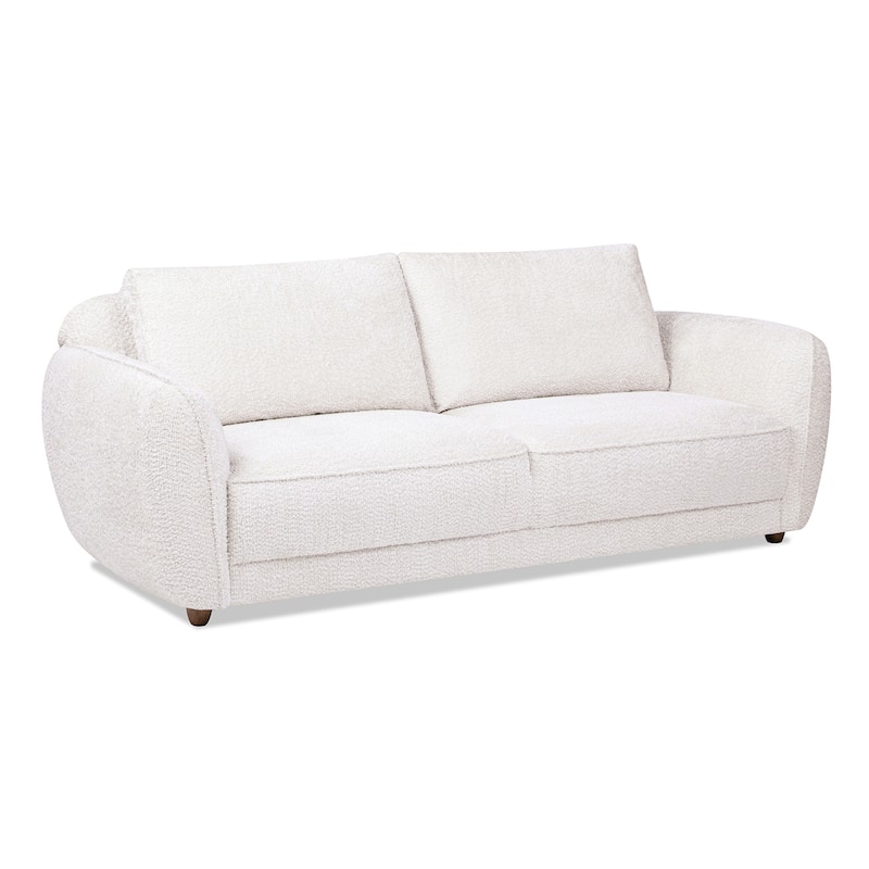 Sharon 84" Chenille Upholstered Puffy Flange Arm Sofa