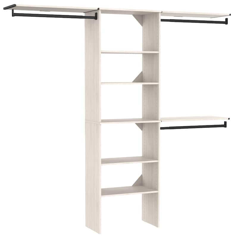 ClosetMaid SuiteSymphony 25-Inch W Tower Closet Organizer with Top Shelves - White Timber
