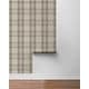 preview thumbnail 16 of 33, Harry & Grace Thornbury Tailored Plaid Peel and Stick Wallpaper