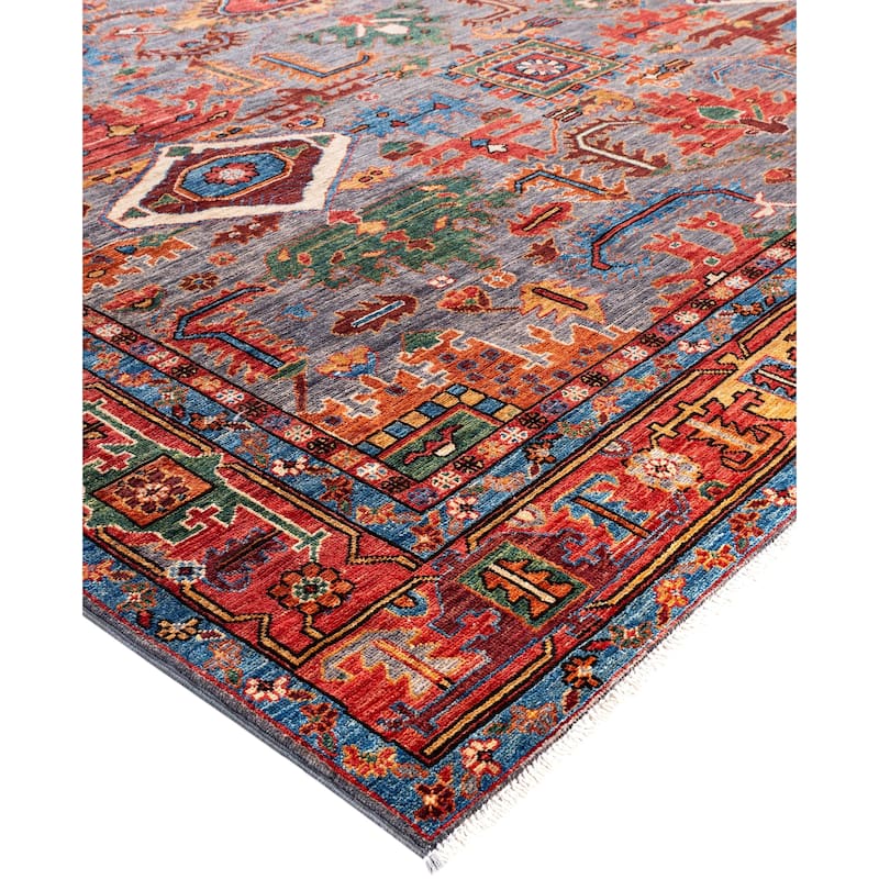 Serapi One-of-a-Kind Hand-Knotted Area Rug - Gray - 8' 2" x 9' 9"