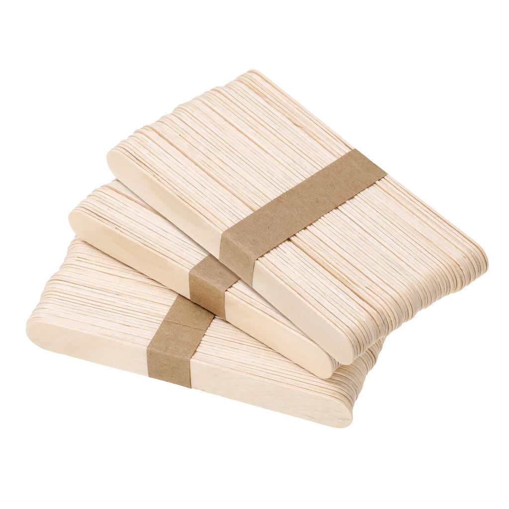 150Pcs Craft Sticks Ice Cream Sticks Wooden Wax Sticks for Craft - Wood