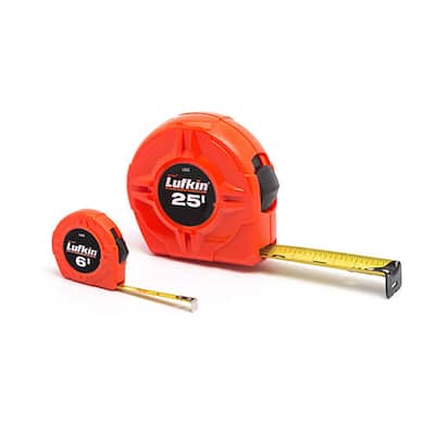 Lufkin 25 and 6 ft. L Tape Measure Set 2 pk - 25 ft., 6 ft.
