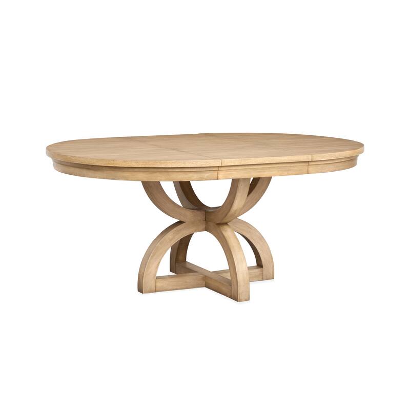 Magnussen Home Coventry Honey Maple Extendable 48" Round Dining Table - 48''W x 48''D x 30''H
