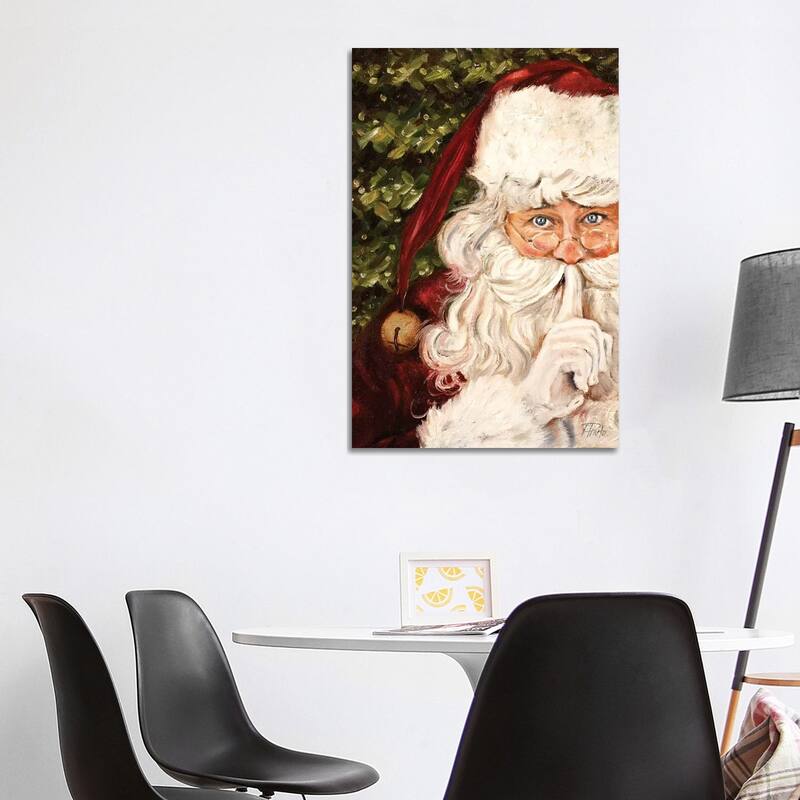 iCanvas "Secret Santa" by Patricia Pinto Canvas Print - 40x26x1.5