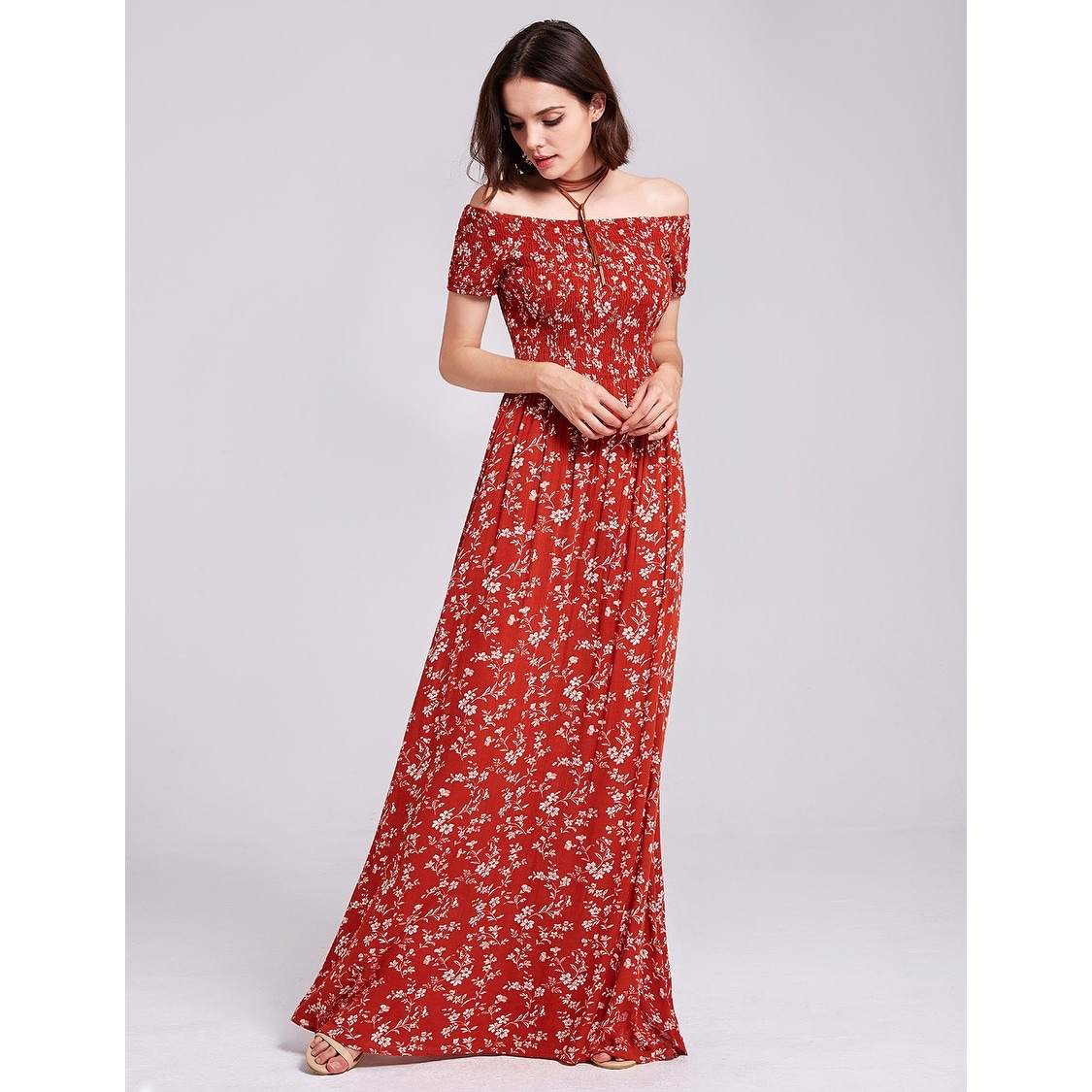 pretty long casual dresses