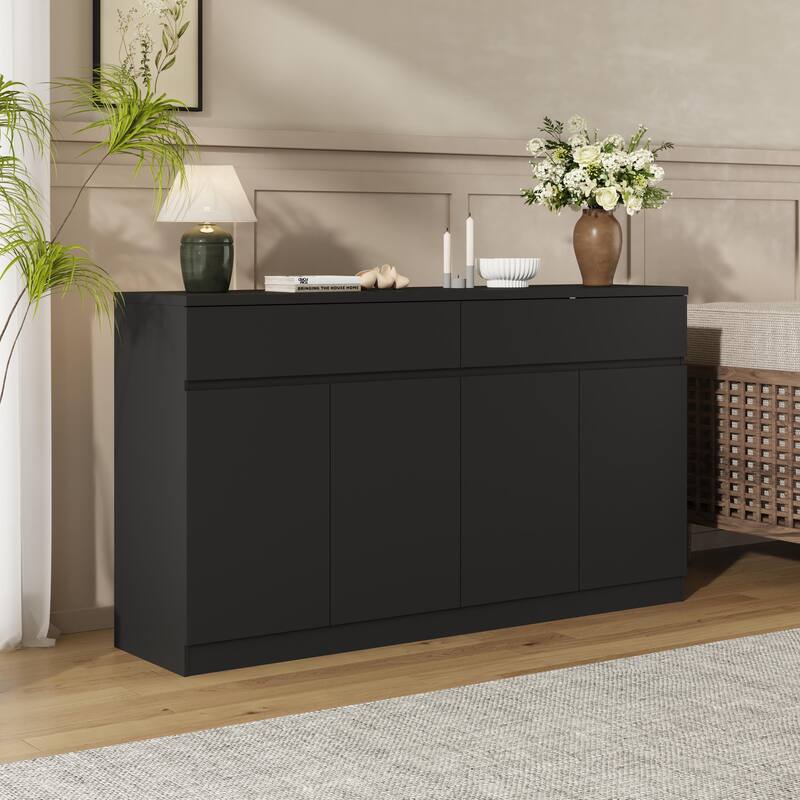 30" Bathroom Vanity with Top Sink, Modern Bathroom Storage Cabinet with 2 Drawers and a Tip-out Drawer, Single Sink