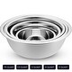 preview thumbnail 30 of 29, Heavy Duty Meal Prep Stainless Steel Mixing Bowls Set with Lids