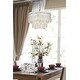preview thumbnail 11 of 9, Elegant Lighting 1780D15 Emilia 4 Light 15" Wide Crystal Pendant