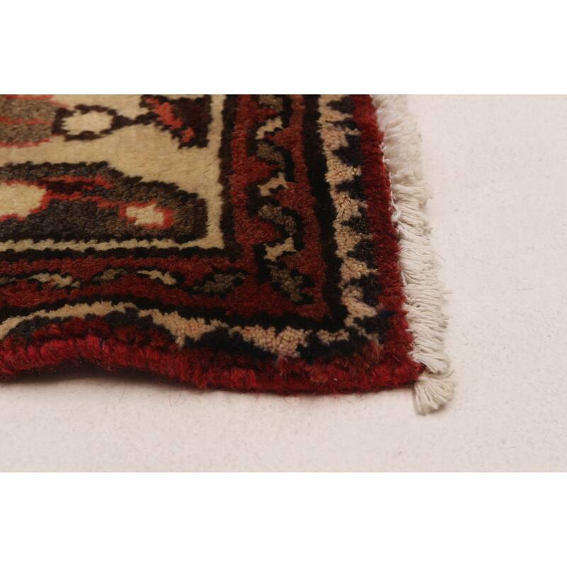 ECARPETGALLERY Hand-knotted Andelz Red Wool Rug - 3'7 x 10'3