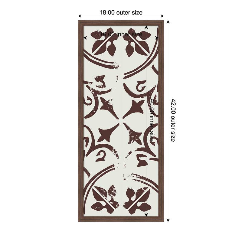 Amanti Art Framed Fabric Pinboard Custom Ceramic Tile I by Melissa Wang Printed Bulletin Board - Board Size 16 x 40