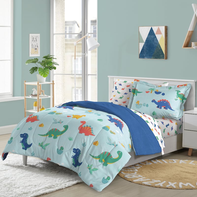 Dream Factory Sweet Dino Bed-In-A-Bag Comforter Set - Twin