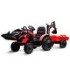 preview thumbnail 13 of 22, 3 in 1 Ride on Tractor Excavator Bulldozer 24V Red