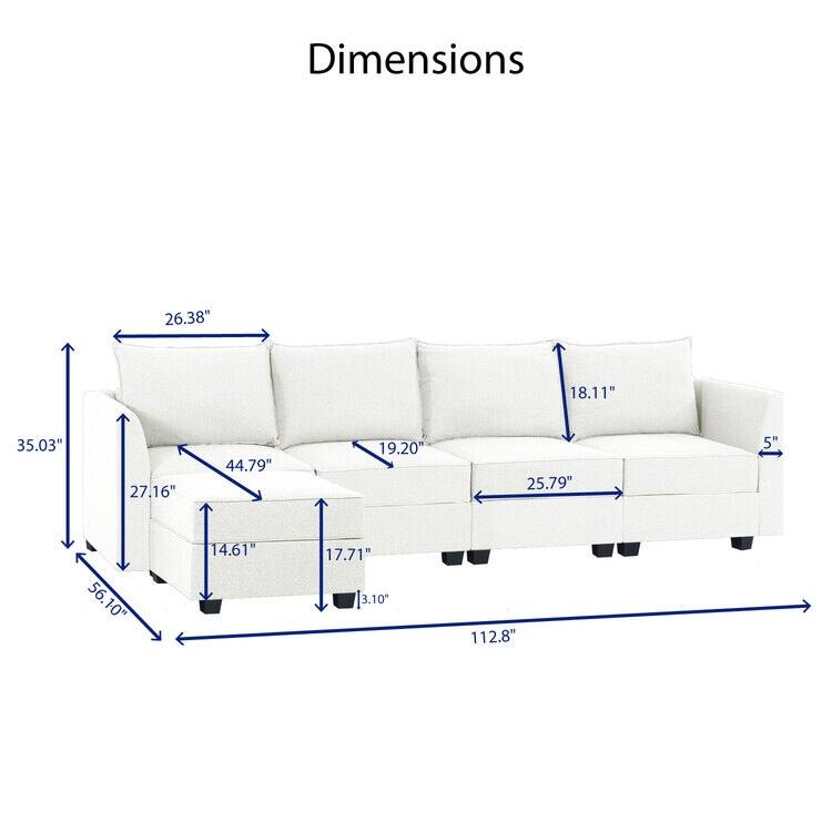 Modern Modular DIY Collection - Sturdy Wooden Frame - Versatile & Stylish Furniture for Living Room Bedroom