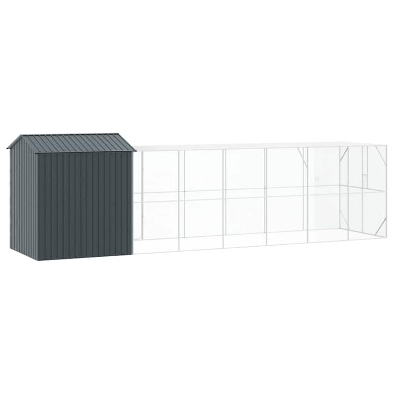 vidaXL Bird Cage Anthracite Galvanized steel