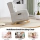 preview thumbnail 44 of 60, HOMYKA 27.56" Wide Rocking Chair for Nursery with Solid Wood Leg