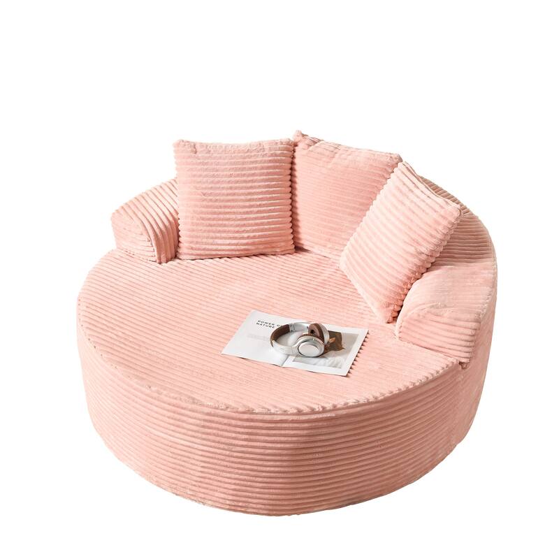 OVIOS Indoor Circular Plush&Fluffy Lazy Sofa